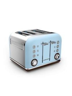 Morphy Richards Accents Pyramid 4-Slice Toaster - Special Edition Azure